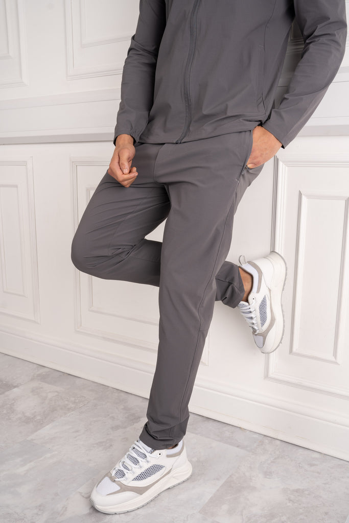 Premium Technical Windbreaker Jacket - Charcoal