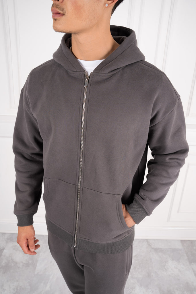 (Different leg length version) Premium Luxe Straight Leg Jogger - Charcoal