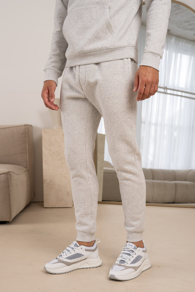 Premium Essential Tracksuit Jogger - Grey Marl