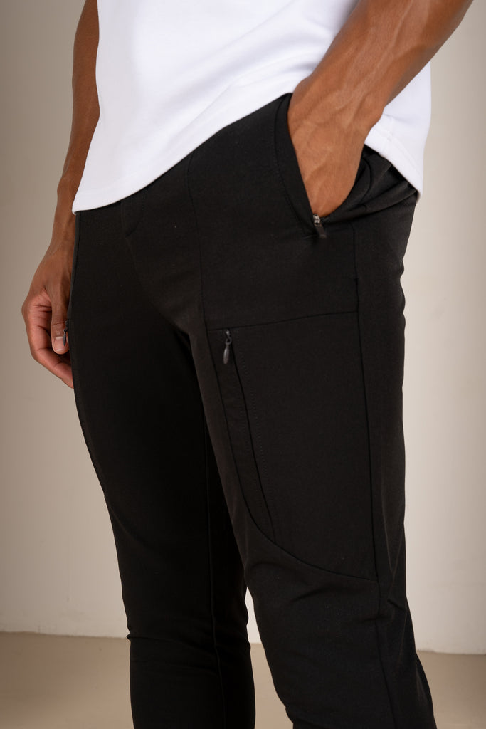 Tailored Tech Cargo Pants - Black