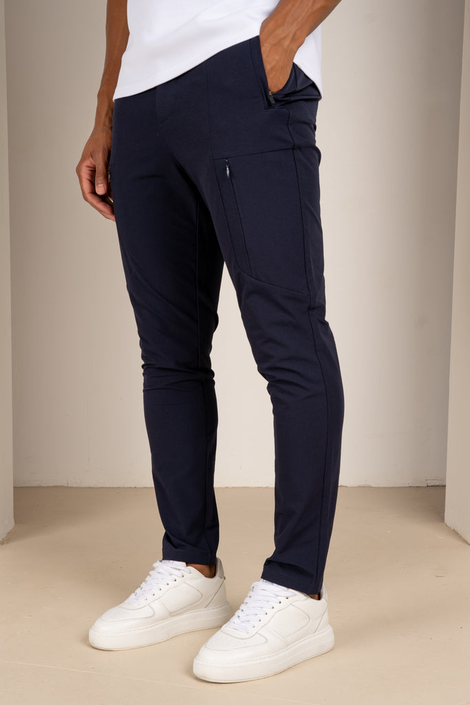 Tailored Tech Cargo Pants - Navy