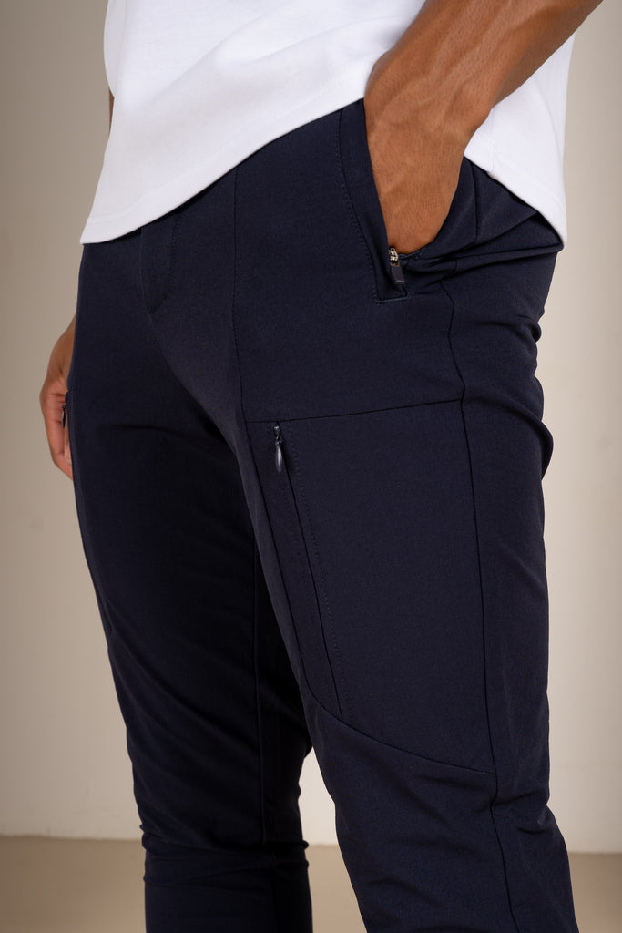Tailored Tech Cargo Pants - Navy