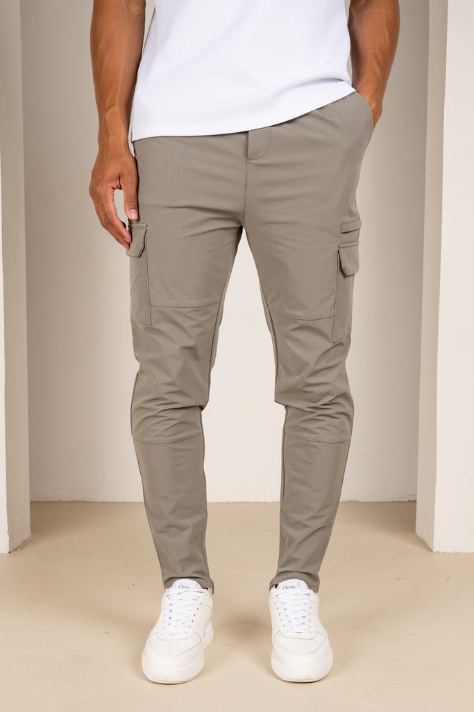 Premium Detail Cargo Pants V2 - Taupe