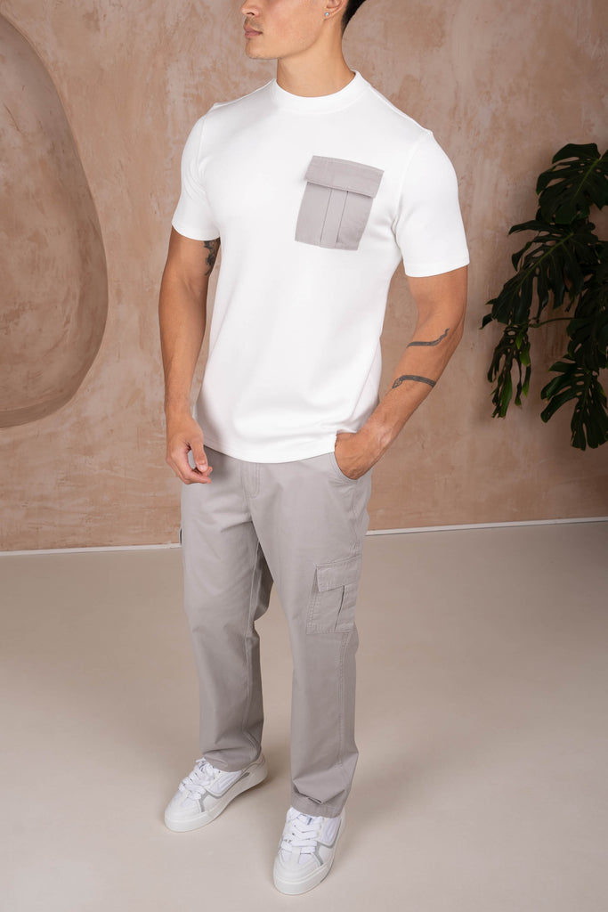 Premium Buckle Cargo Pant - Grey