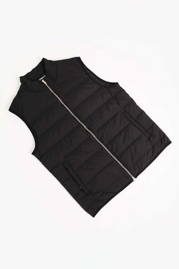 Premium Lightweight Quilted Gilet - Black