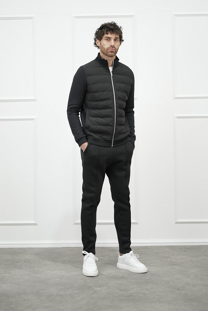 Hybrid Slim Fit Cotton Pants - Black