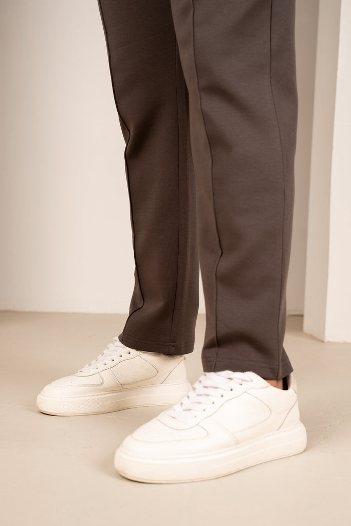Pintuck Interlock Jogger - Charcoal