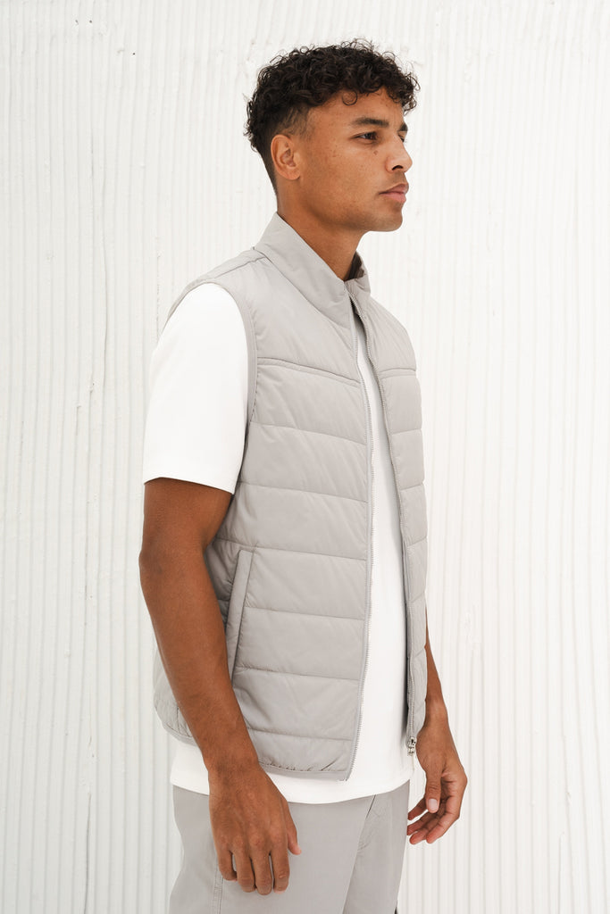 Premium Lightweight Quilted Gilet - Grey