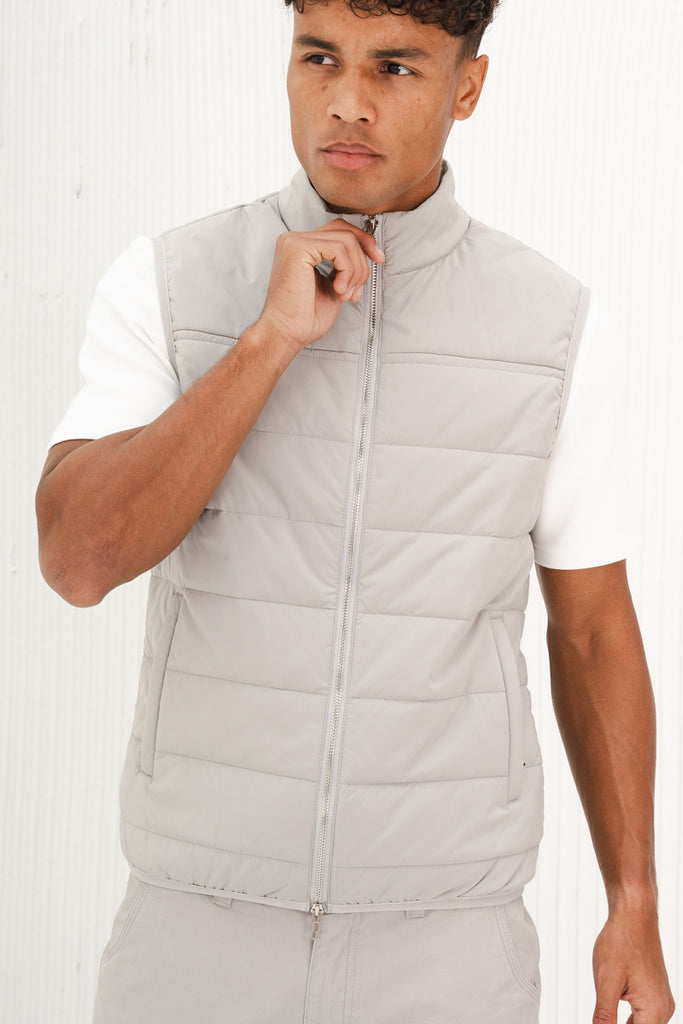 Premium Lightweight Quilted Gilet - Grey