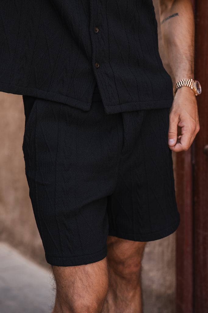 Jacquard Resort Shorts - Black