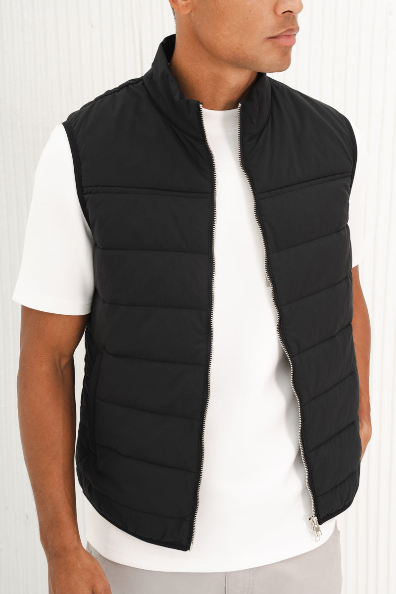 Premium Lightweight Quilted Gilet - Black – Choix UK