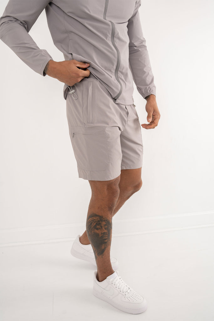 Premium Technical Shorts - Light Grey