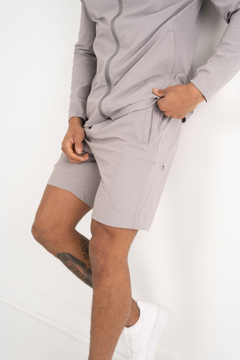 Premium Technical Shorts - Light Grey