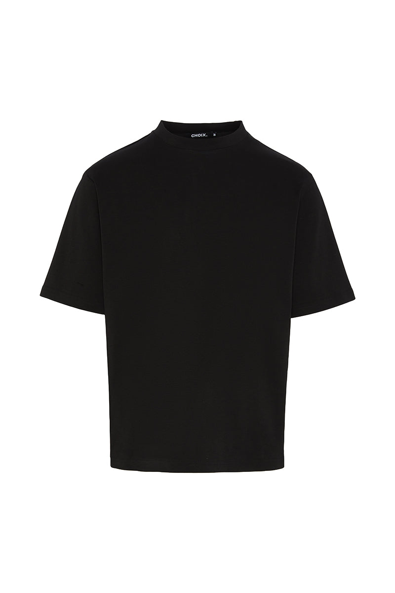 Boxy Fit Oversized T-Shirt - Black