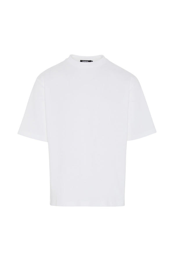 Boxy Fit Oversized T-Shirt - White