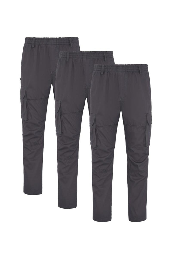 Regular Fit Utility Cargo Pant - Charcoal - 3 Pack