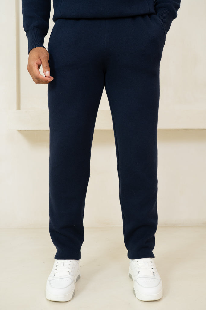 Auren Premium Knitted Joggers - Navy