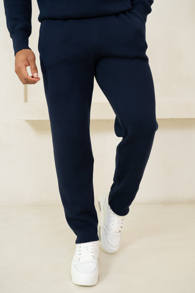 Auren Premium Knitted Joggers - Navy
