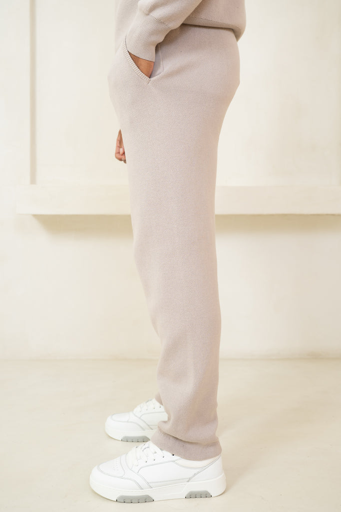 Auren Premium Knitted Joggers - Taupe