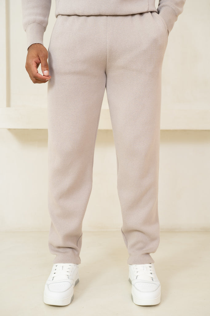 Auren Premium Knitted Joggers - Taupe
