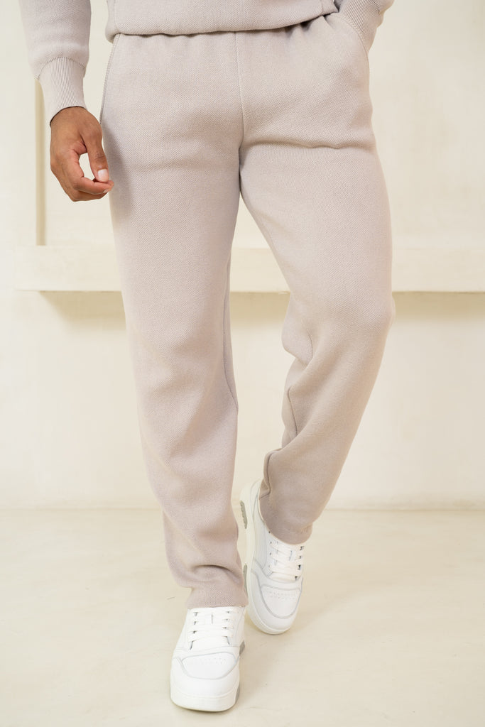 Auren Premium Knitted Joggers - Taupe