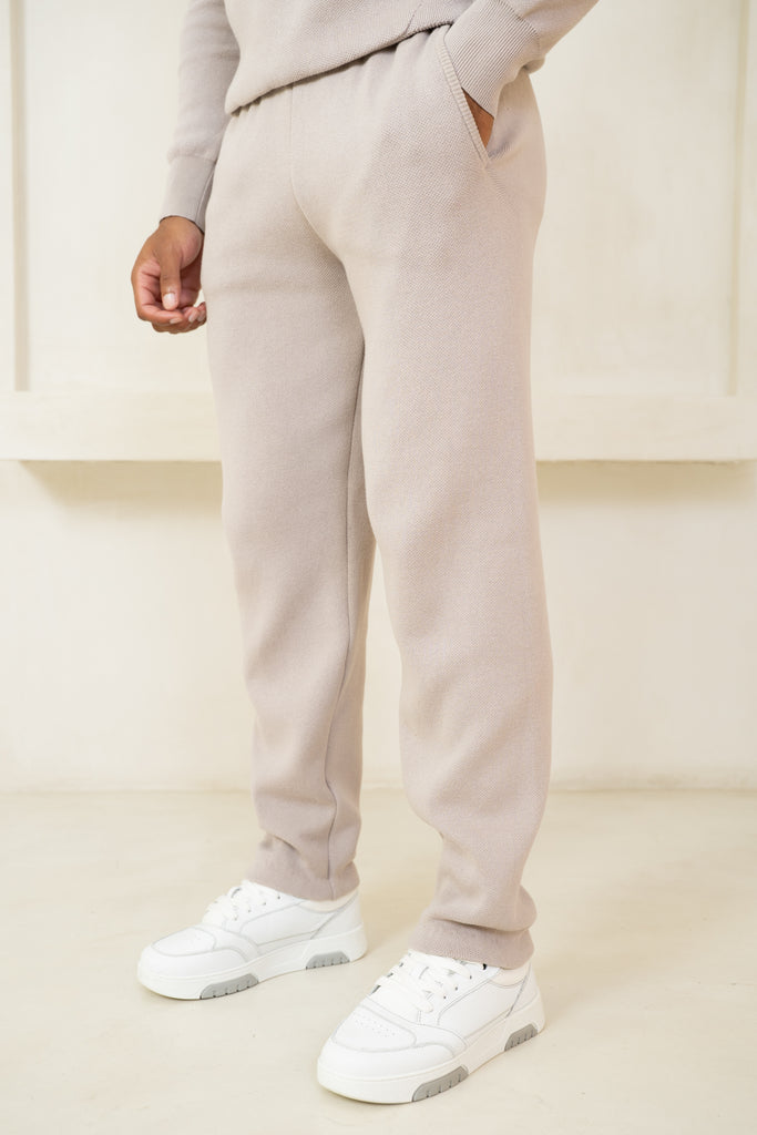Auren Premium Knitted Joggers - Taupe