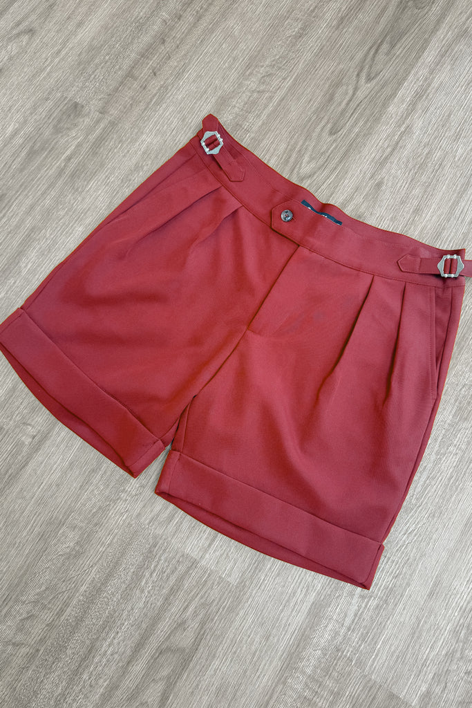 Short à boucles et plis - Noir