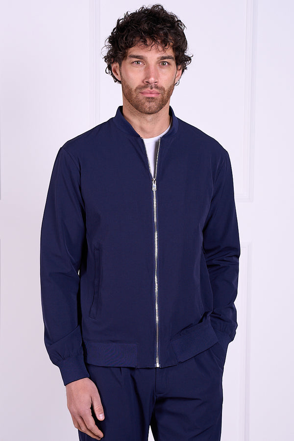 Premium Bomber Jacket - Navy