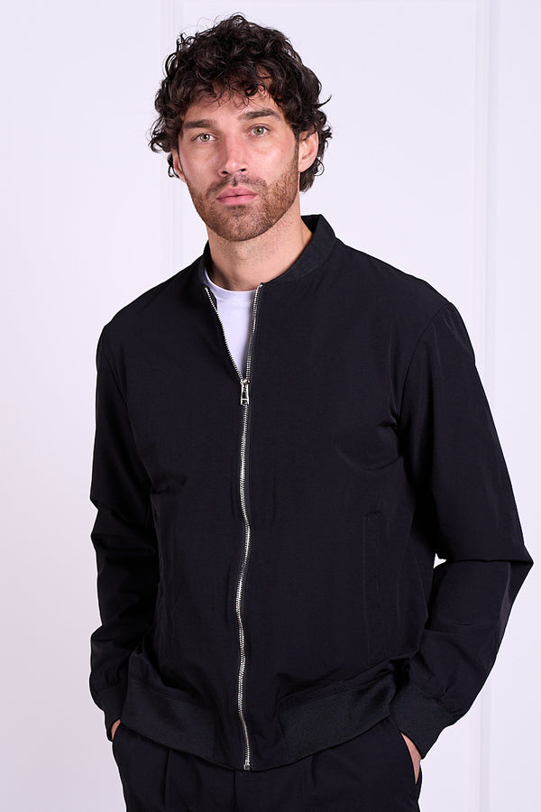 Premium Bomber Jacket - Black