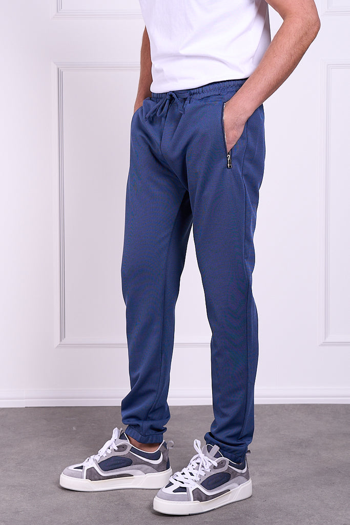 Pique Tailored Jogger - Navy