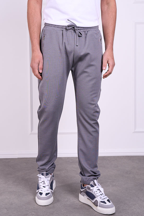 Pique Tailored Jogger - Grey