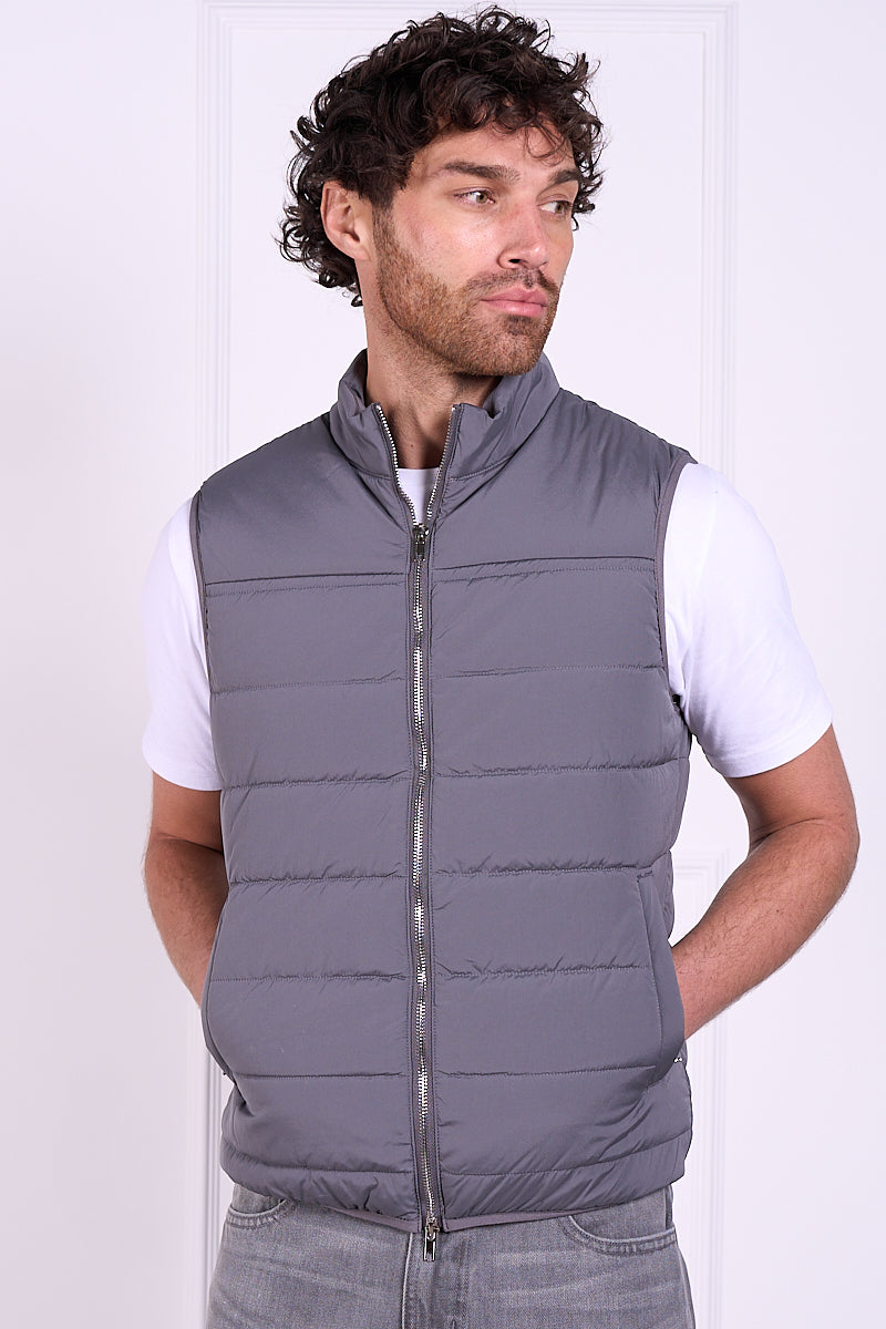 Premium Lightweight Quilted Gilet - Charcoal