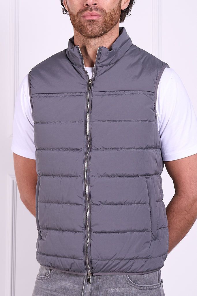 Premium Lightweight Quilted Gilet - Charcoal