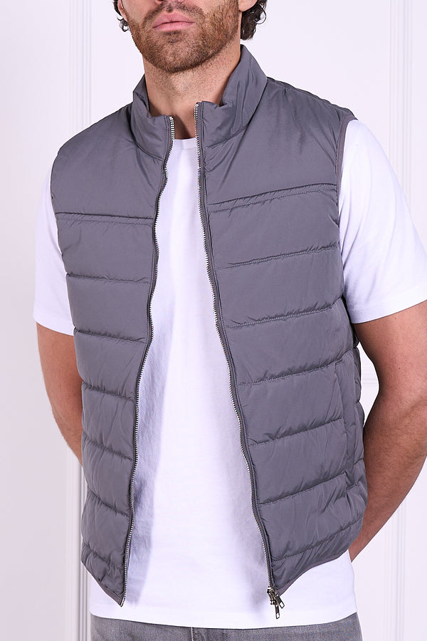 Premium Lightweight Quilted Gilet - Charcoal