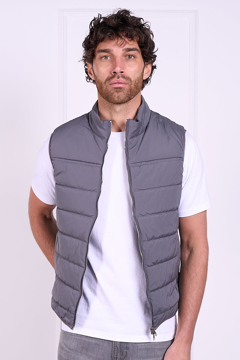 Premium Lightweight Quilted Gilet - Charcoal