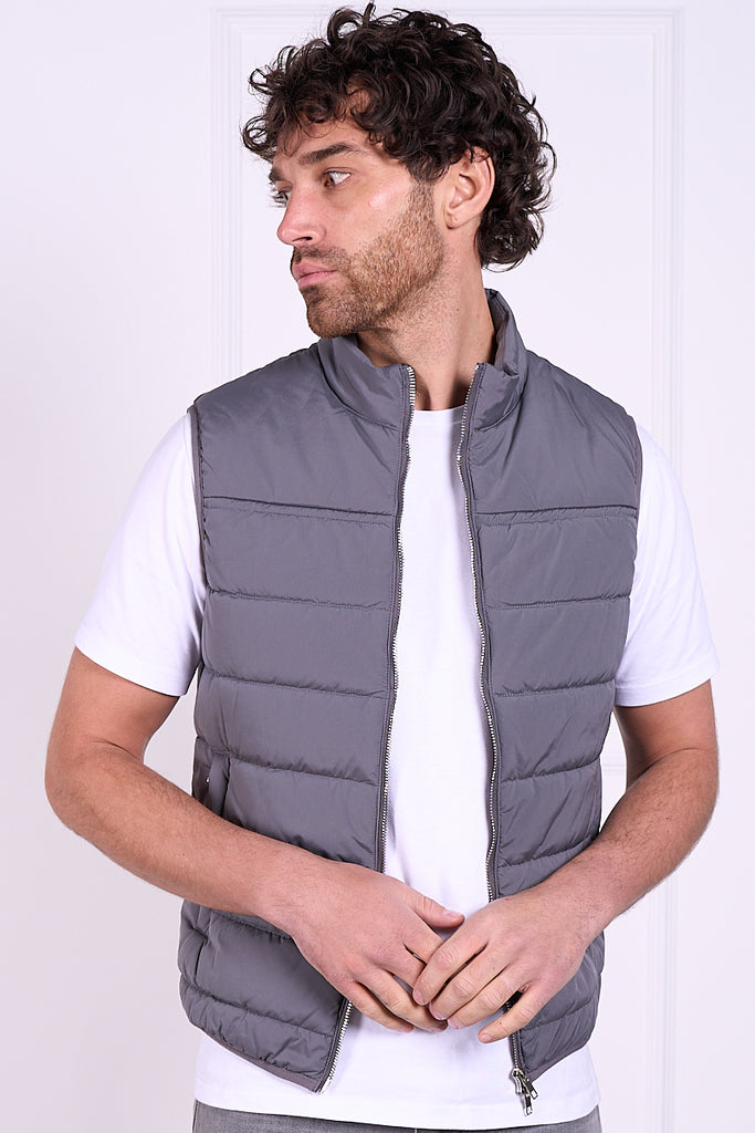 Premium Lightweight Quilted Gilet - Charcoal