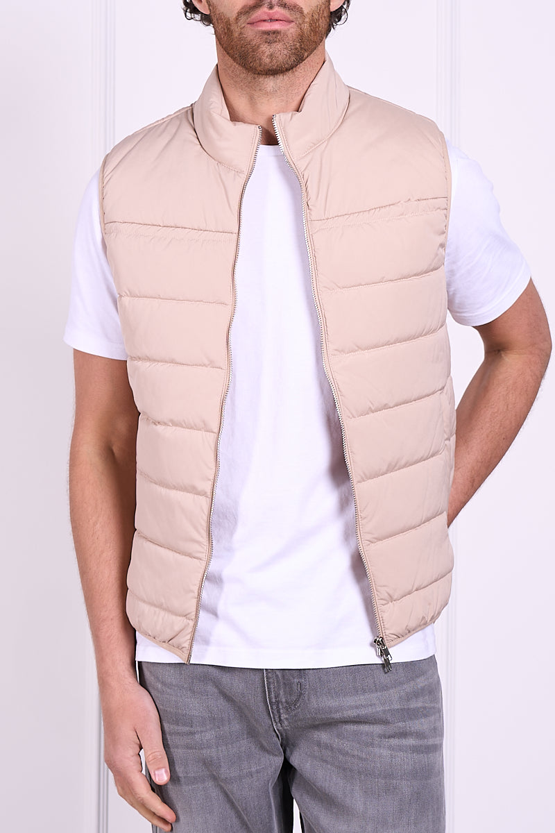 Premium Lightweight Quilted Gilet - Taupe