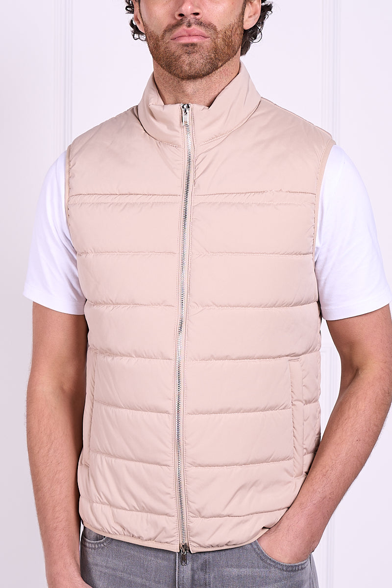 Premium Lightweight Quilted Gilet - Taupe