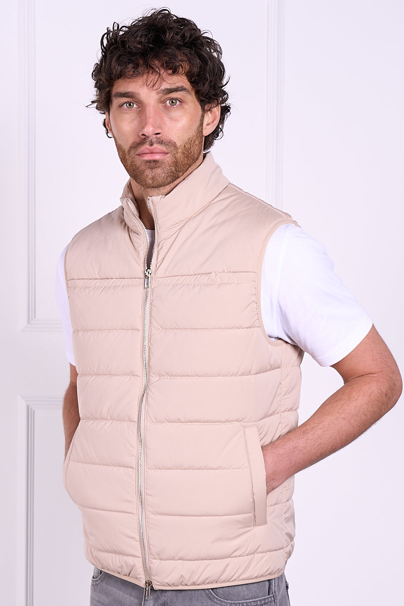 Premium Lightweight Quilted Gilet - Taupe