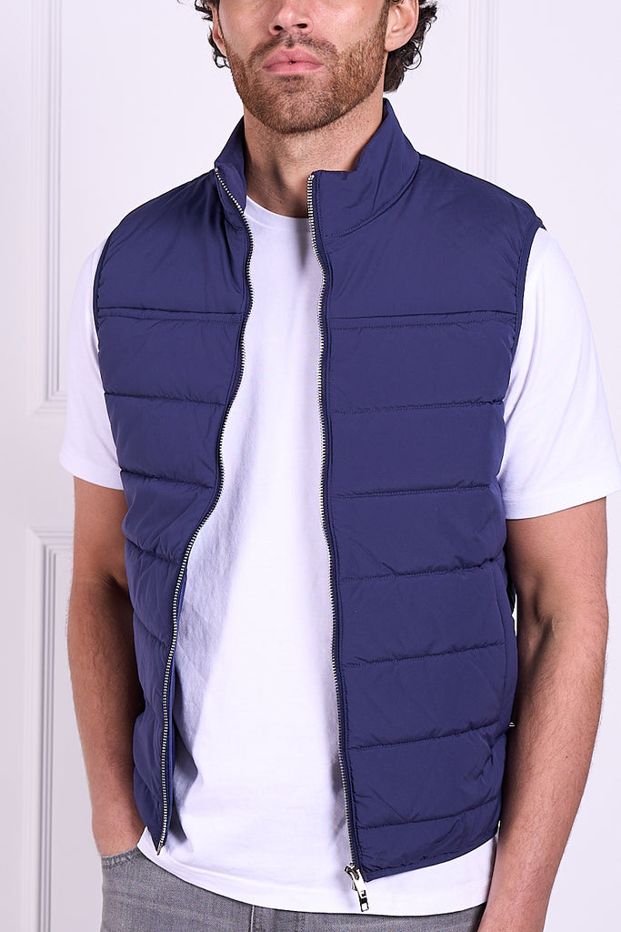 Premium Lightweight Quilted Gilet - Navy