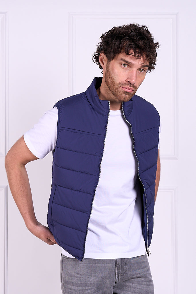 Premium Lightweight Quilted Gilet - Navy