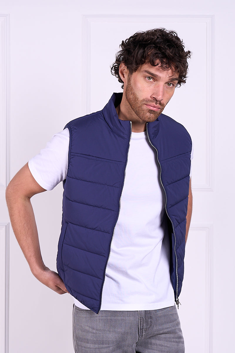 Premium Lightweight Quilted Gilet - Navy