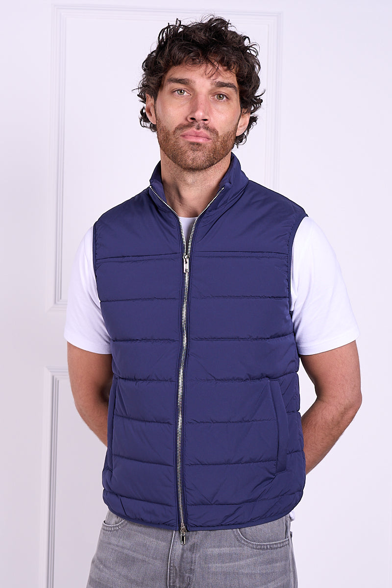 Premium Lightweight Quilted Gilet - Navy