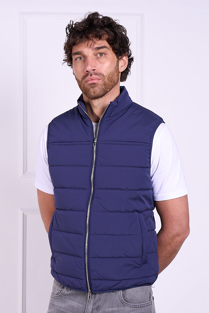 Premium Lightweight Quilted Gilet - Navy