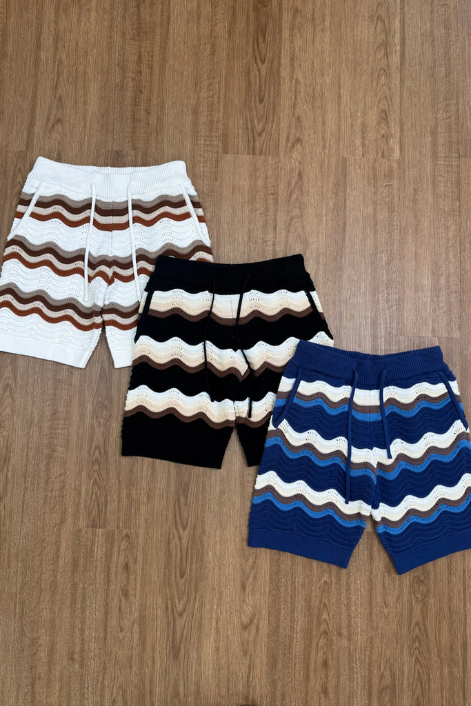 Capri Wave Knitted Short - White