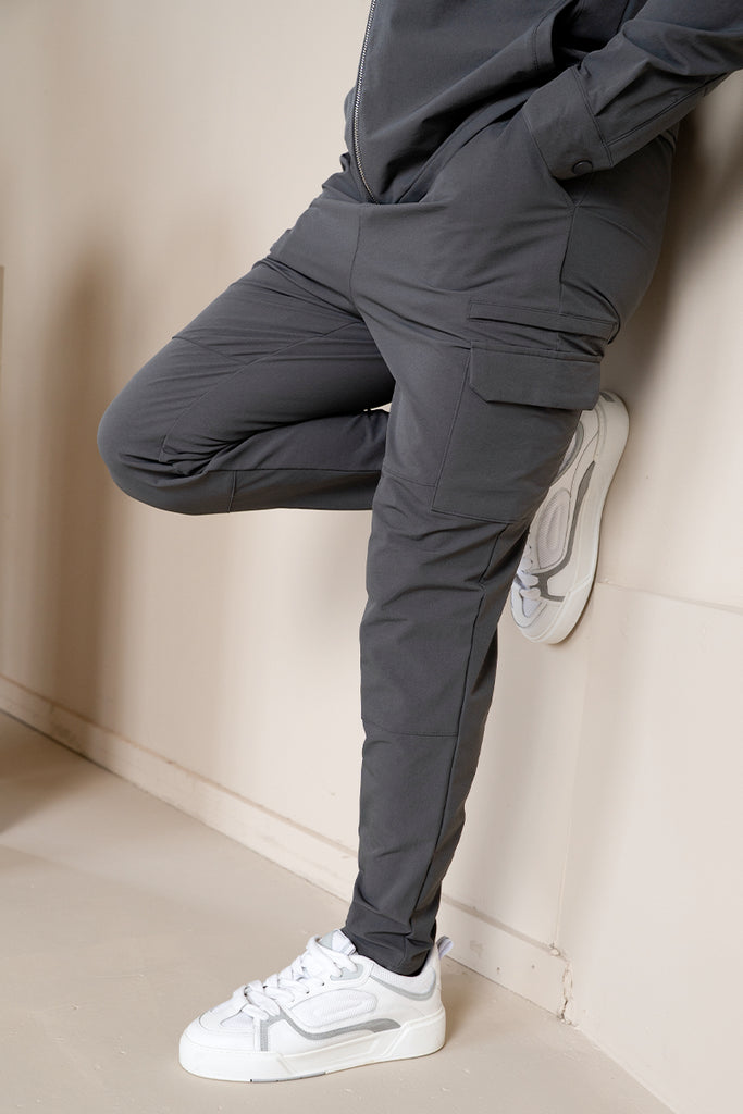 Premium Detail Cargo Pants V2 - Charcoal