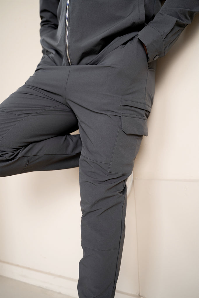 Premium Detail Cargo Pants V2 - Charcoal