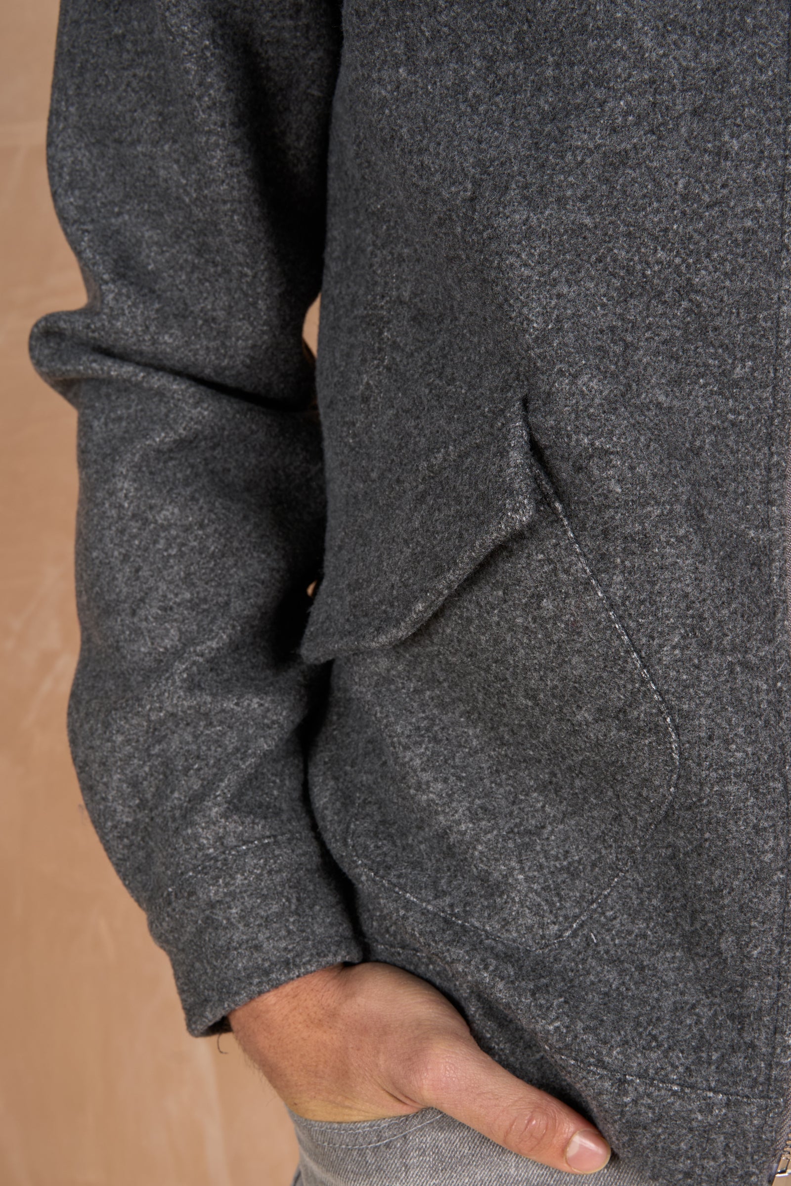 【値下げ〜10日迄】CULLNI BoucleYarnZipUpJacket 30％OFF】CULLNI クルニ Boucle Yarn Zip Up Jacket NAVY 24-AW