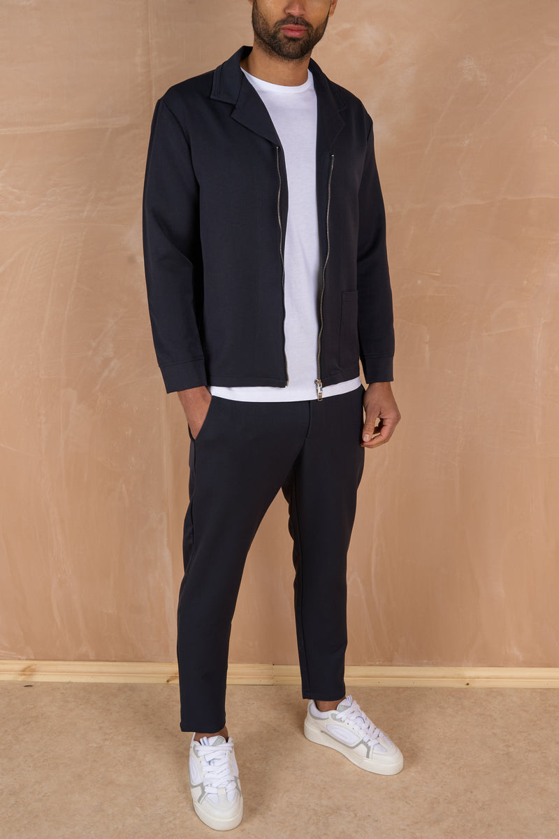 Cuban Tailored Trouser - Navy