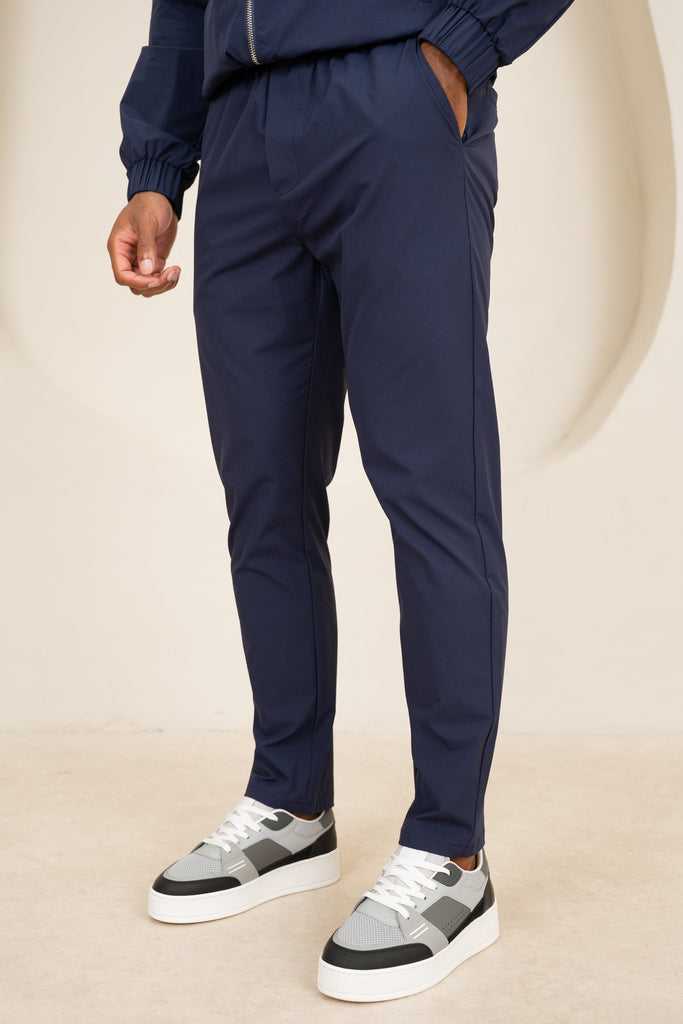 Contrast Lined Technical Pant - Navy
